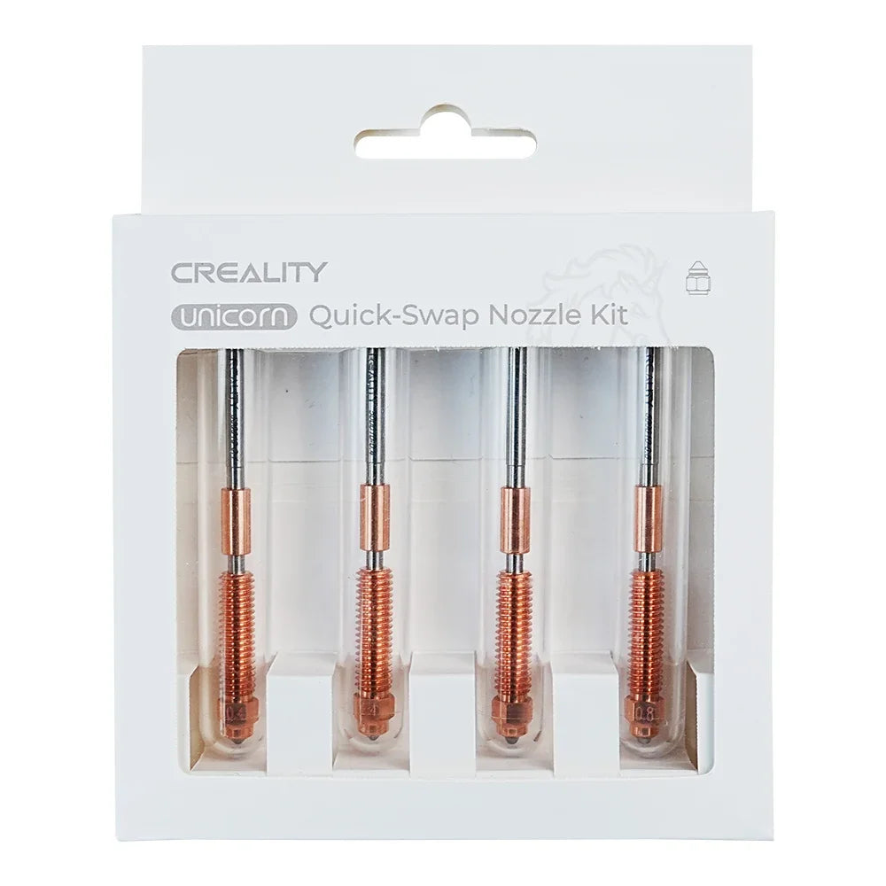 Creality K1C Nozzles Kit Unicorn Quick-Swap Nozzle 0.4/0.6/0.8mm Hardened Steel High-Speed for K1C / Ender 3 V3 Upgraded parts