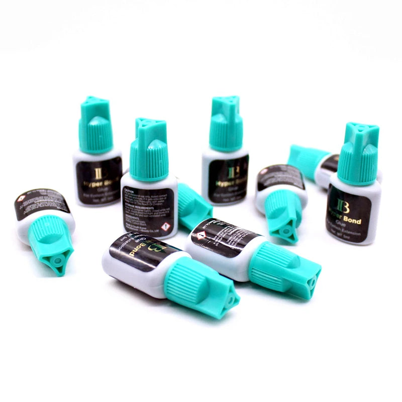 2/5/10Pcs Ibeauty Hyper Bond Individual Cyan Cap 5ml Quick Drying 6 Weeks Lasting Strong Lashes Adhesive From Korea Makeup Tool
