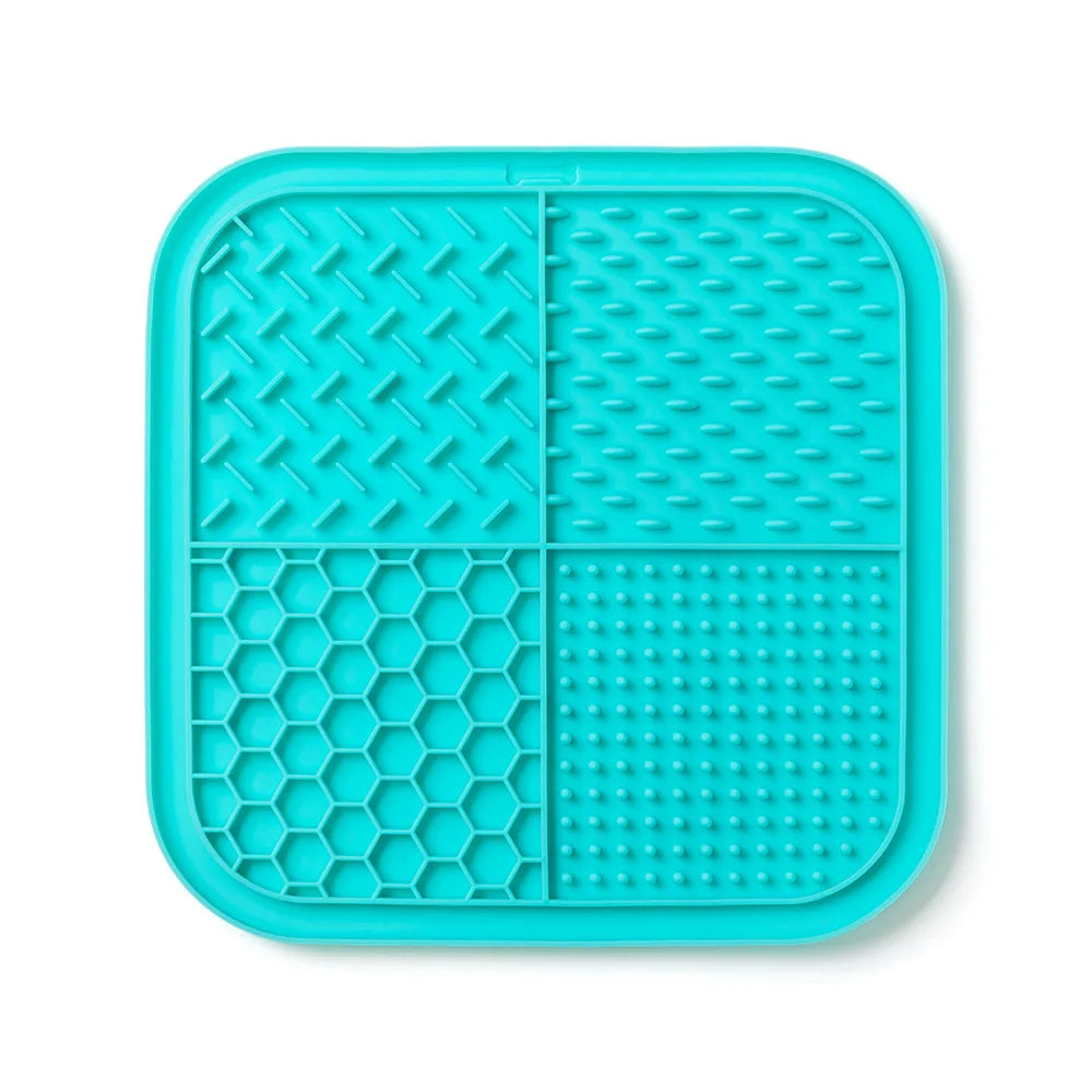 Pet Lick Mat for Dogs Cats, Anti-slip Anxiety Reducer Lick Tray,  Anxiety Relief Feeding Pad for Bath Grooming Distraction