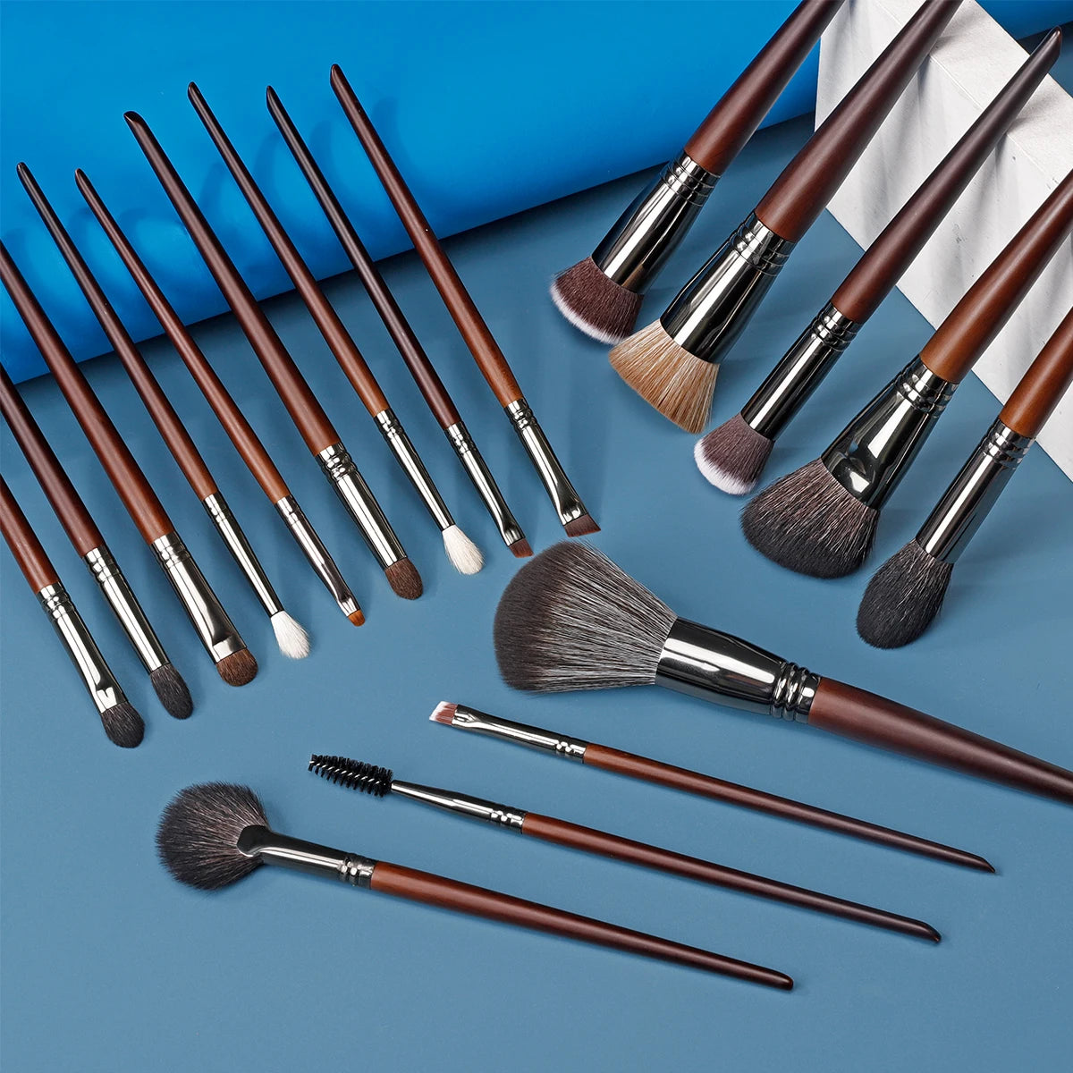 OVW Makeup Brushes Natural Hair Foundation Powder Eyeshadow Contour Professional Makeup brush Set Kit maquiagens