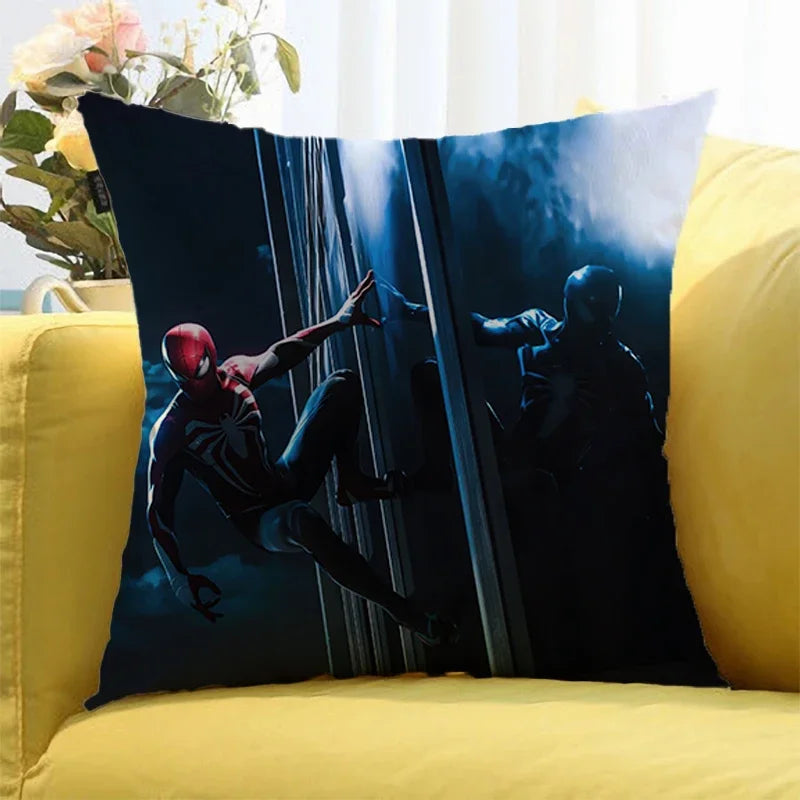 Marvels SpiderMans CM Pillowcase Pillowslip Plush Cartoon Anime Kids Birthday Cute Gifts Kawaii New Home Bedroom Decoration
