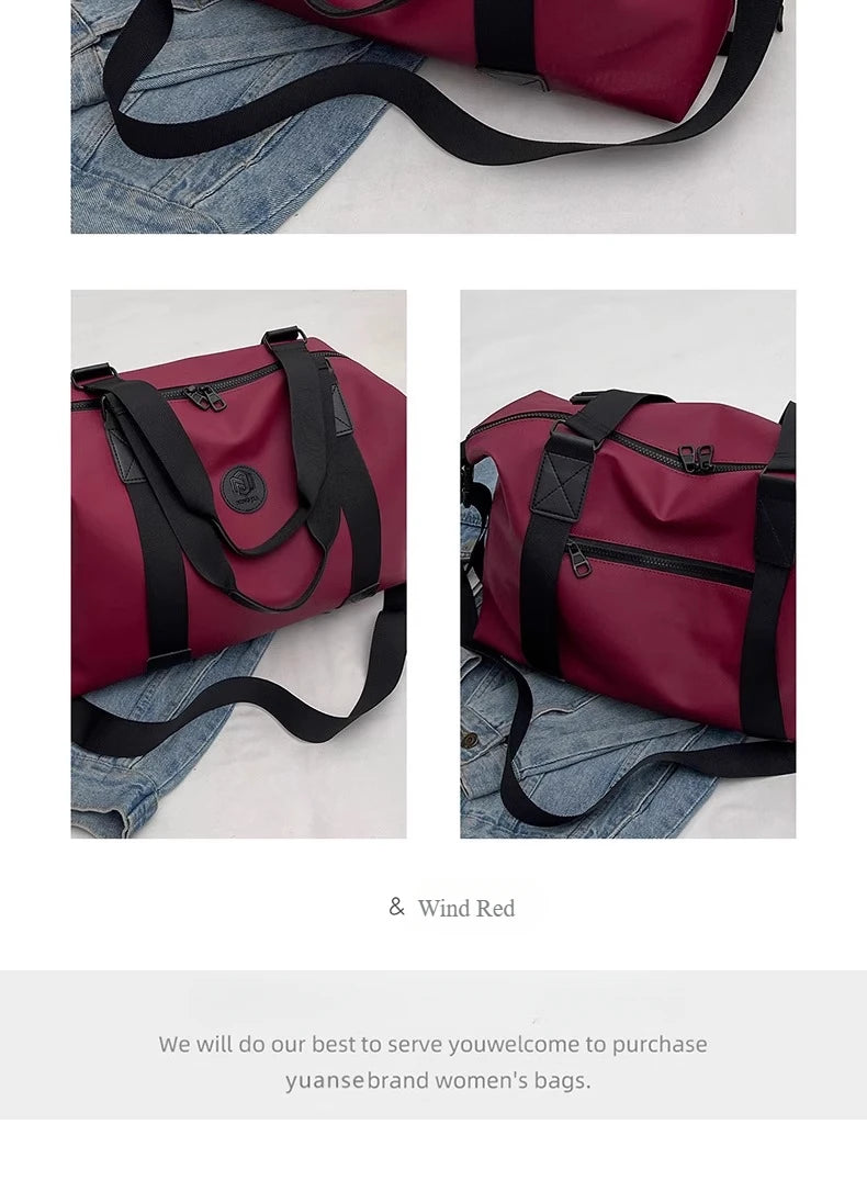 Travel bag Women's short-distance lightweight large-capacity duffel bag Men's business travel handbag Sports fitness backpack