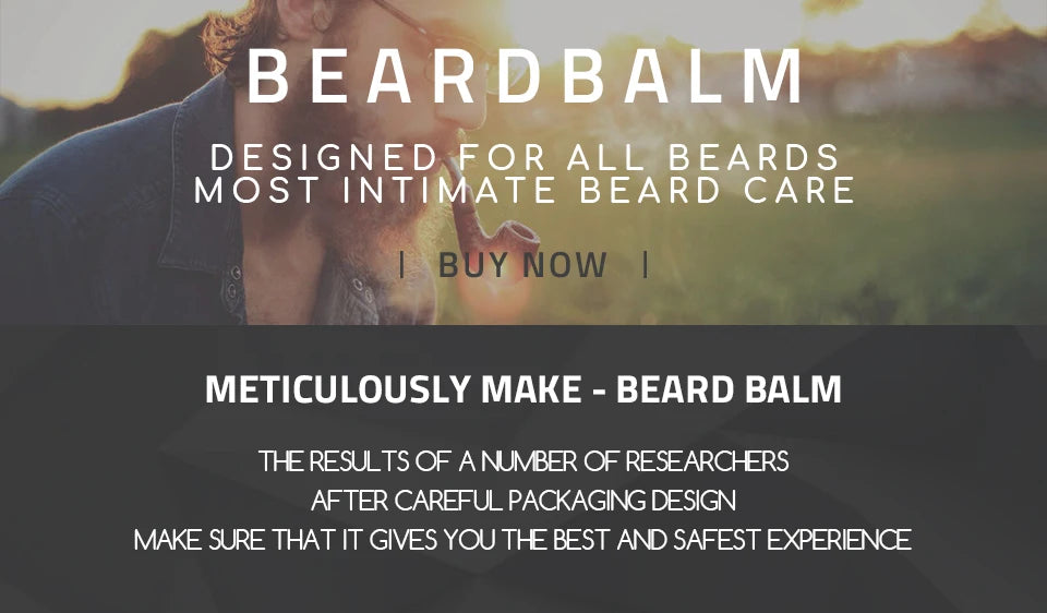 3PCS Natural Beard Balm Wax Beard Growth Balm for Men Moisturizing Smoothing Beard Styling Professional Care Cream Skin Care