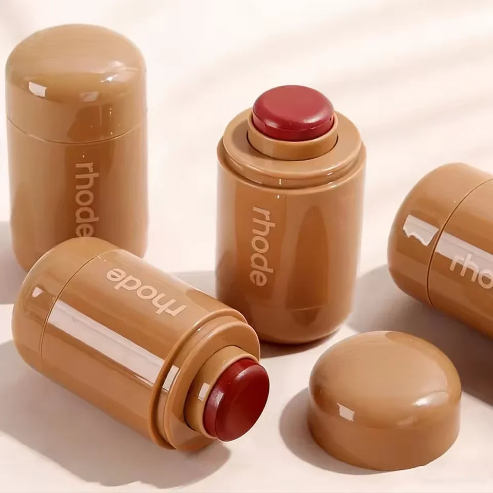Rhode Skin Pocket Blush Stick Lip Cheek Hydrating Stick Natural Rouge Powder Blusher Cream Lipstick Cheek Teacup Candy Color