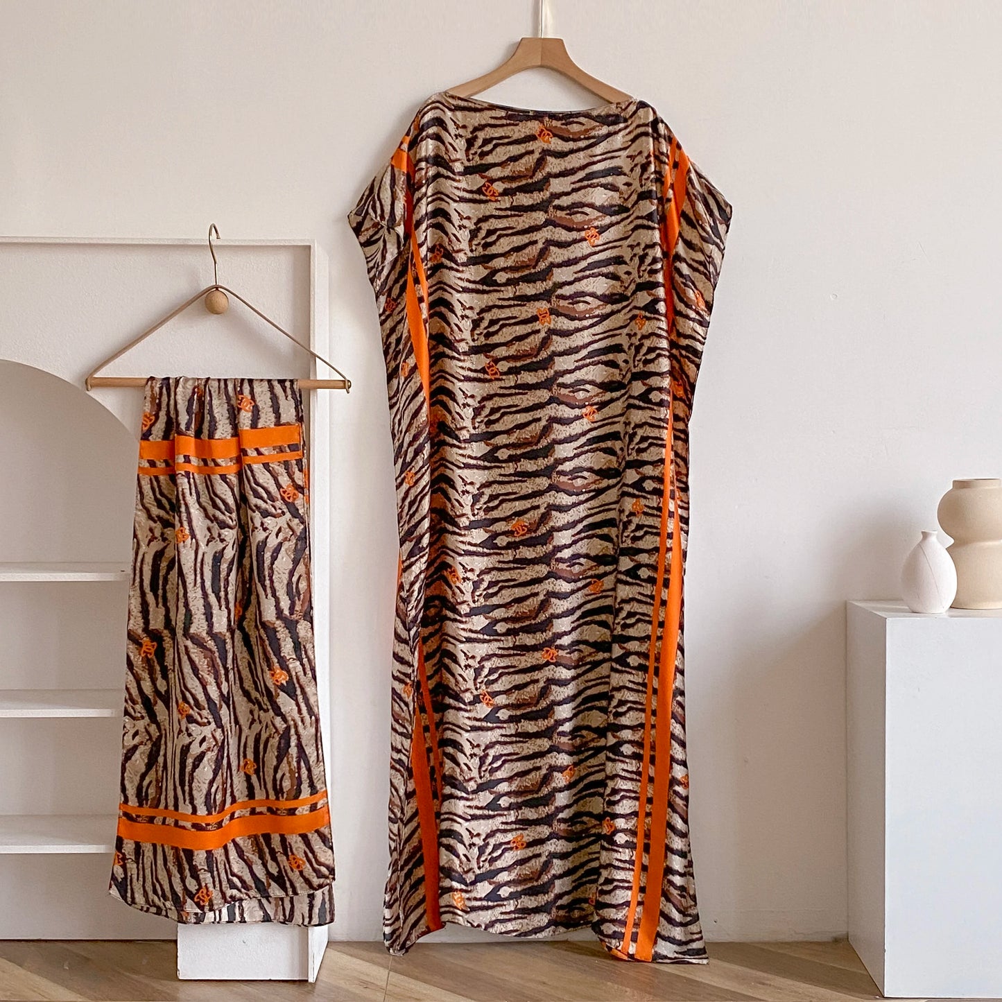 Summer Beach New Fashion African Dresses For Women Elegant Printed Muslim Lady Long Hijab Kaftan Dress Oversize Kuwait Abaya