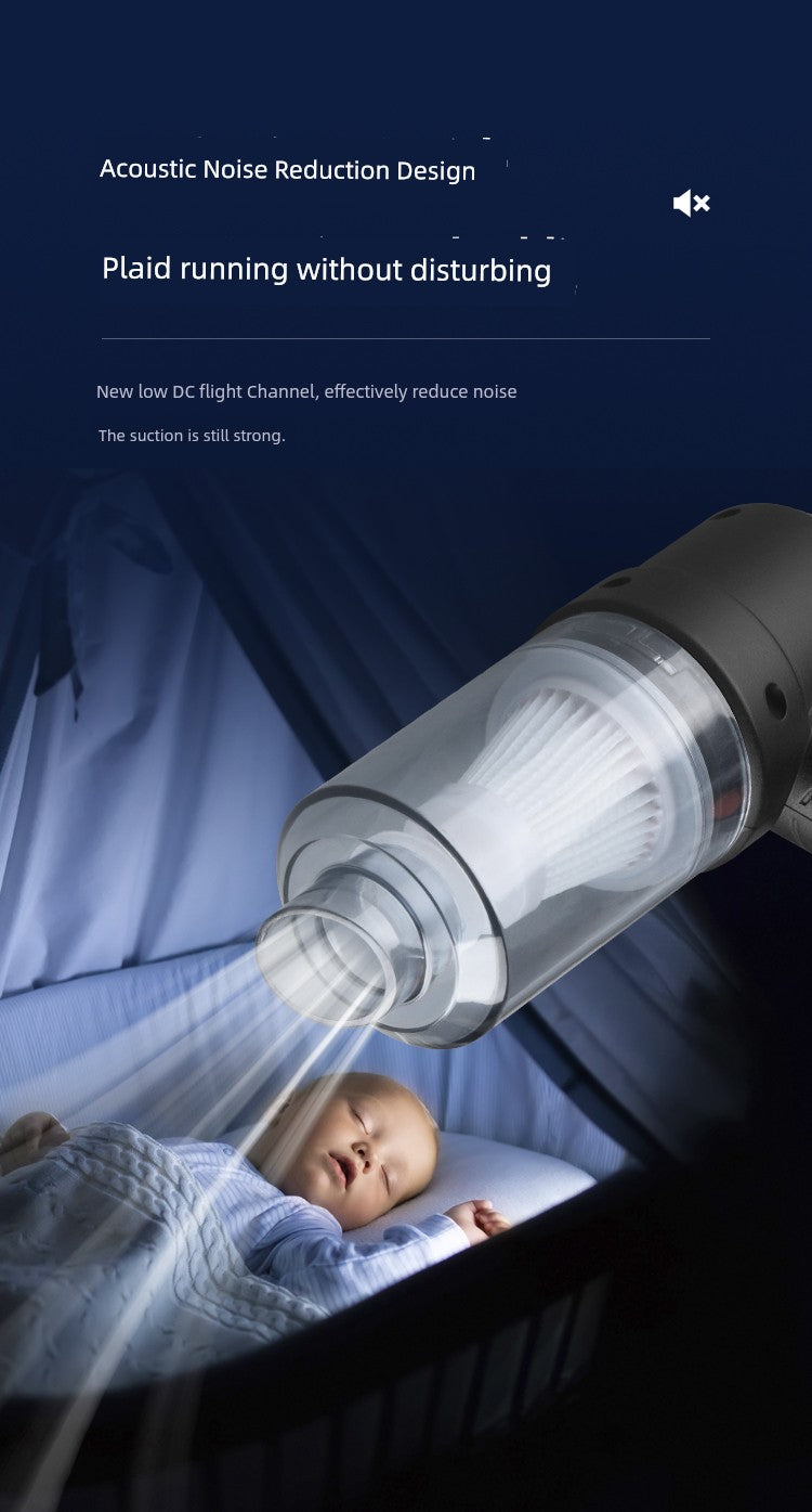 Car Window Vacuum Cleaner Wireless Charging Car For Home Groove Large Suction Power Strong Small Handheld Mini