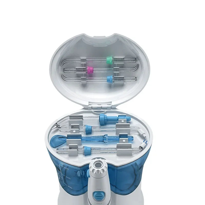 Nicefeel Ultrasonic Oral Irrigator Water Jet Flosser 600ML Water Tank Jet Tips Teeth Cleaner Dental Water Flosser 7 Nozzle