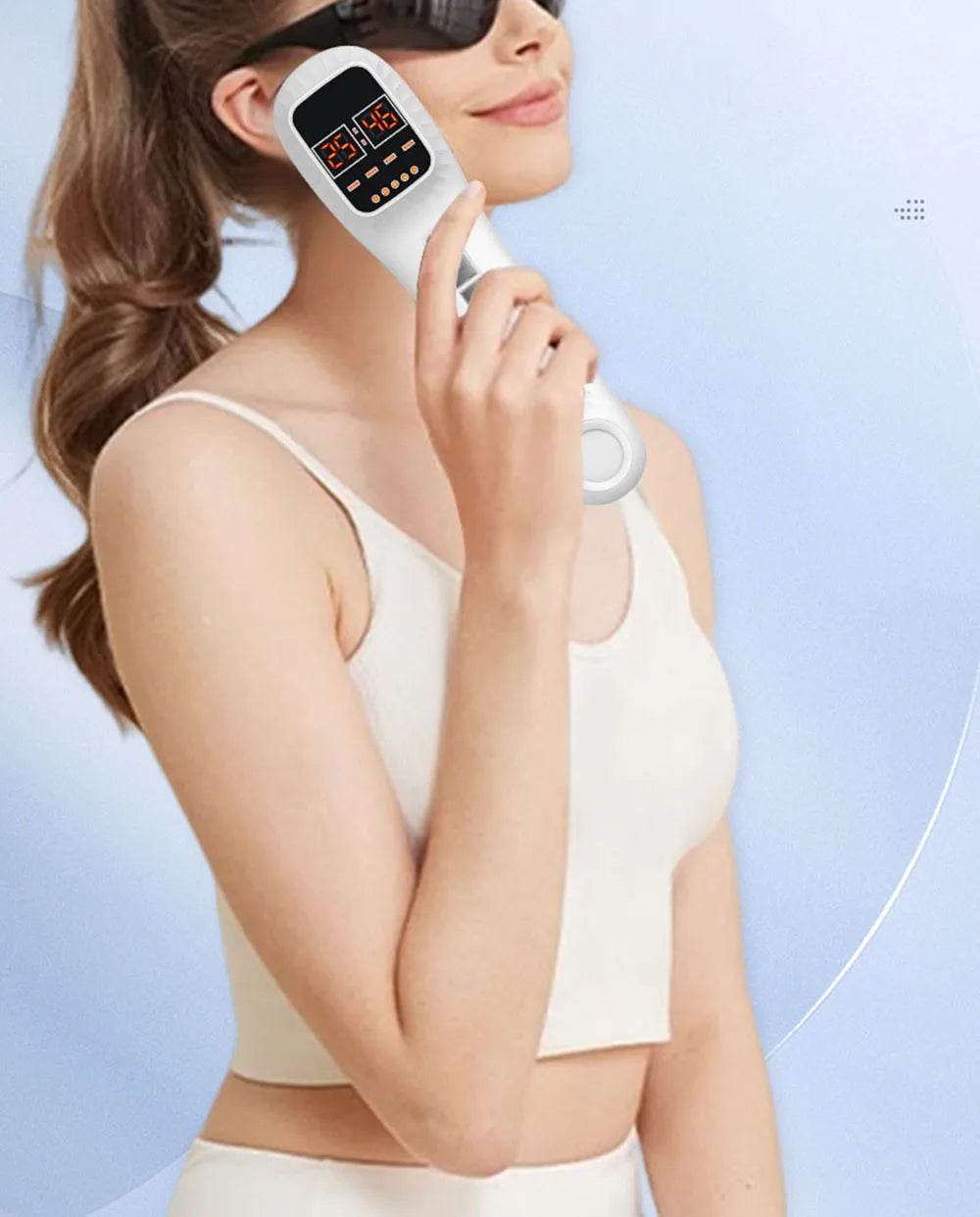 650nm+808nm Handheld Face Body Red Light Infrared Beauty Device Skin Rejuvenation Muscle Joint Body Fatigue Relief Health Care