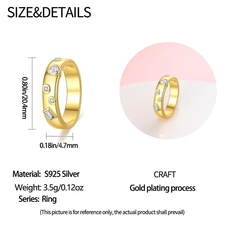 925 Silver Romantic Princess Pink Bow Rings For Women Fashion Star Moon Devil's Eye Ring Valentine's Day Wedding Jewelry Gifts