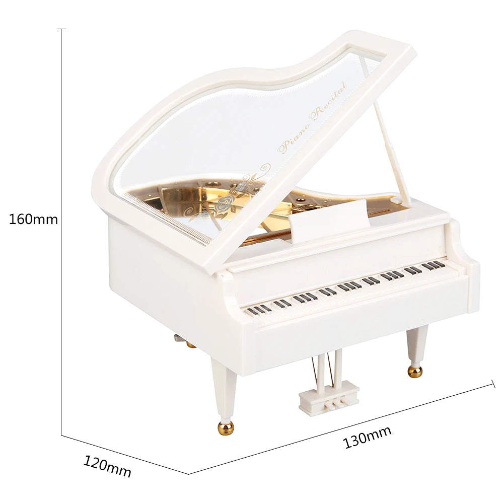 Dancing Ballerina Elegant Music Box Romantic Classic Piano Musical Box Exquisite Creative Eco-friendly for Birthday Wedding Gift