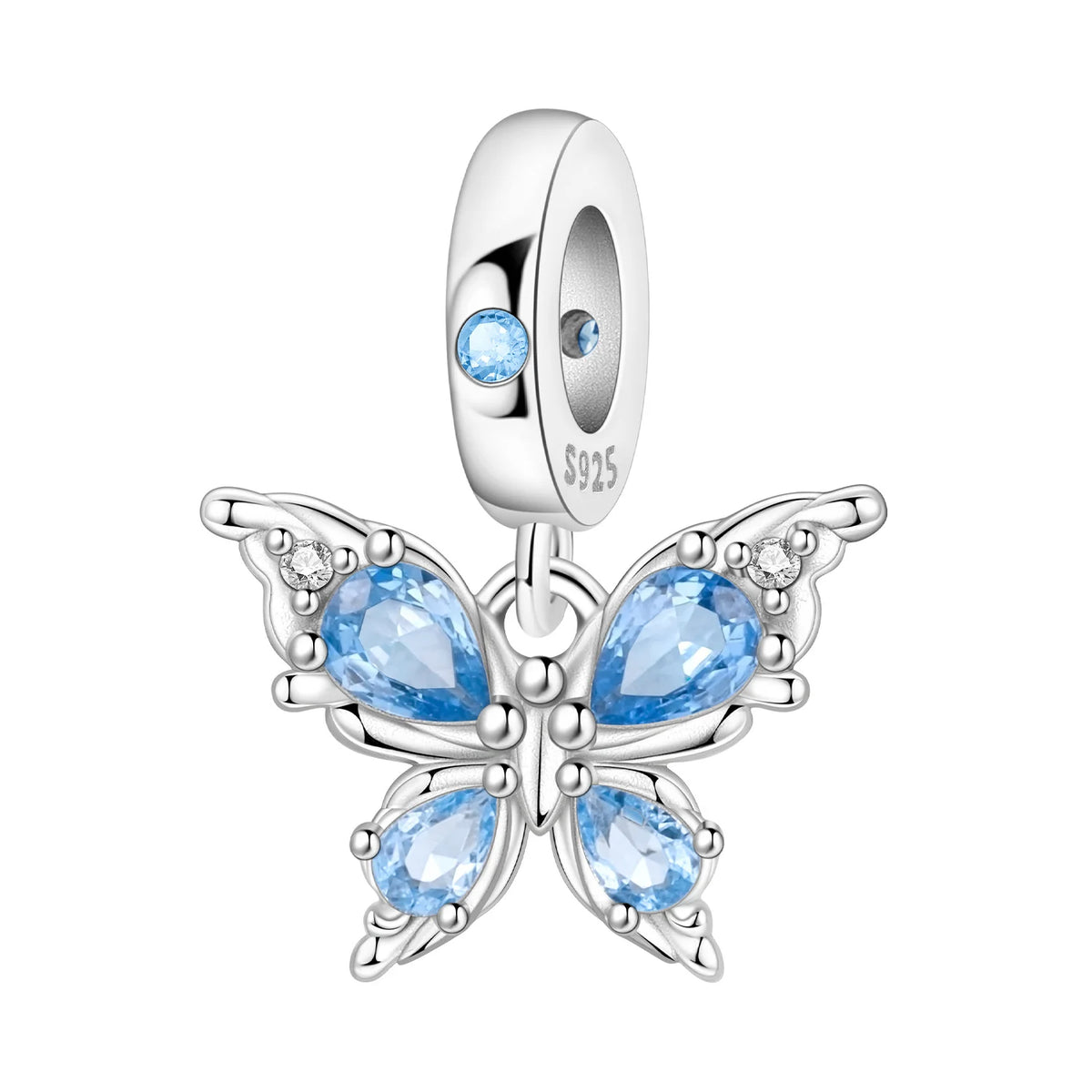 925 Sterling Silver Plated Bee Sunflower Butterfly Charm Pendant Fine Jewelry Women DIY Bracelet Necklace Birthday Party Gift