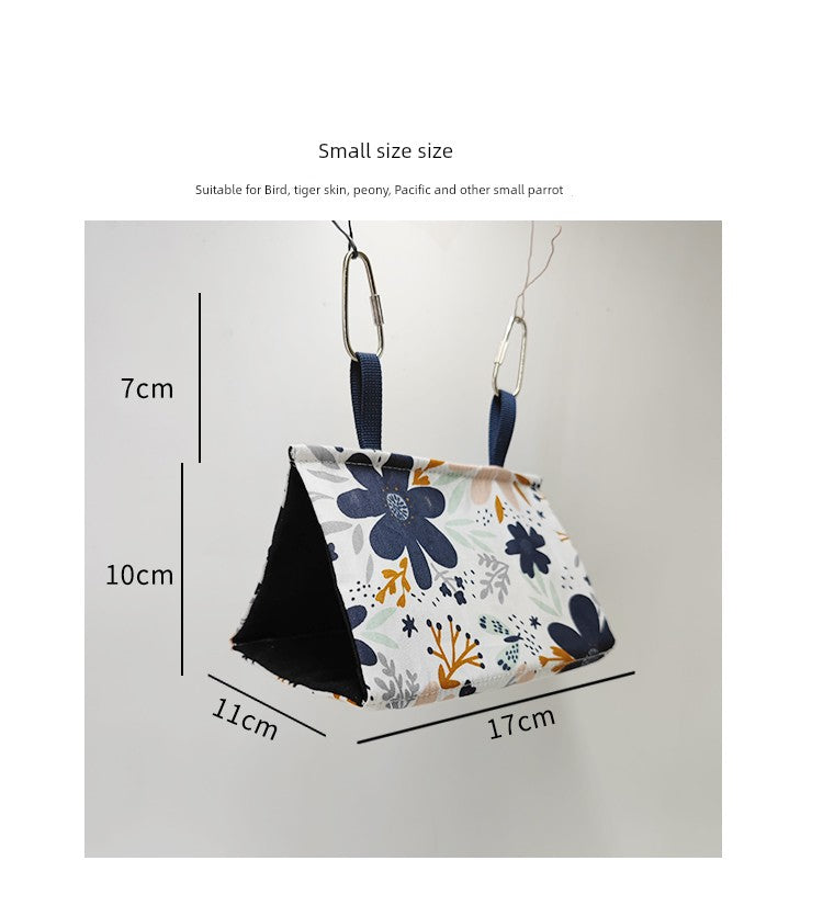 Flowers Summer Bird Nest 100% Cotton Canvas House Parrot