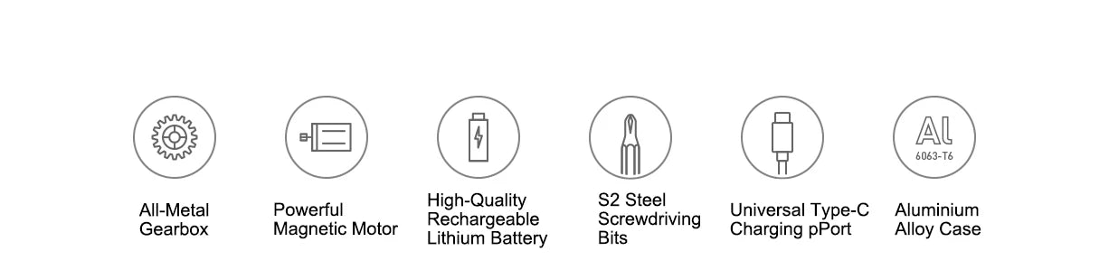 XIAOMI MIJIA Electric Precision Screwdriver With 24 S2 Steel Bits,2 Torque Setting,400+ Screws Per Charge,For Smart Home Repair