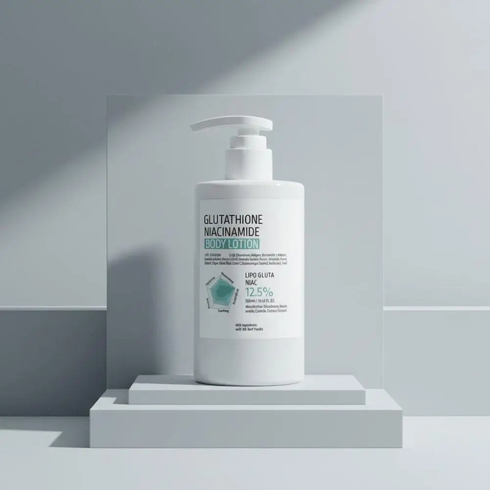 Glutathione Niacinamide Body Lotion 300ml Deep Hydrating Skin Care Rejuvenate Moisturizer Smooth Repair Rough Skin Full Body
