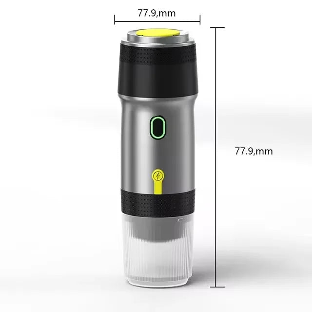 New Electric Portable Coffee Machine Portable Italian Espresso Machine for Car & Home 3-in-1 Capsule Powder Travel Coffee Maker