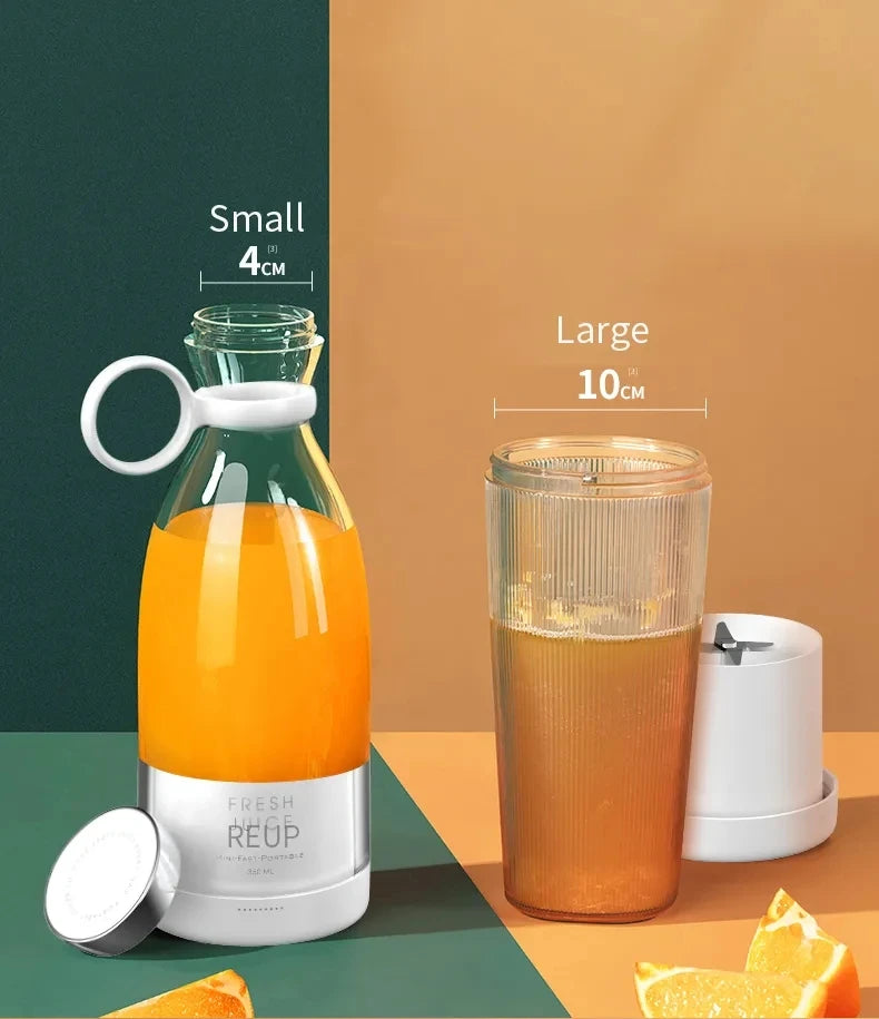 Wireless Charging 4 Blades Electric Juicer Mini Portable Blender Fruit Mixers Extractors Multifunction Juice Maker Machine