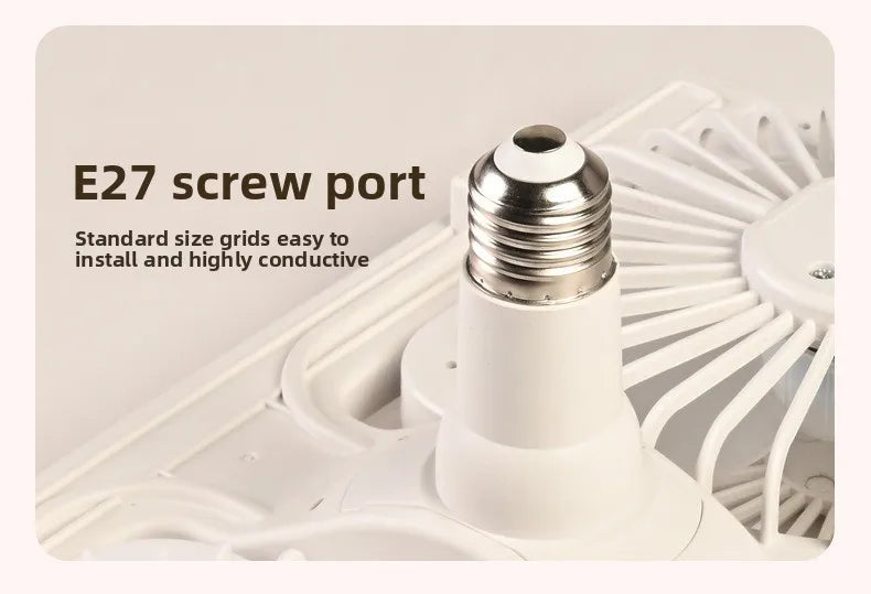 3000K-6000K E27 Ceiling Fan Light with Remote Control Dimming Speed Control Dual Head Fan for Air Circulation Silent Fan Light