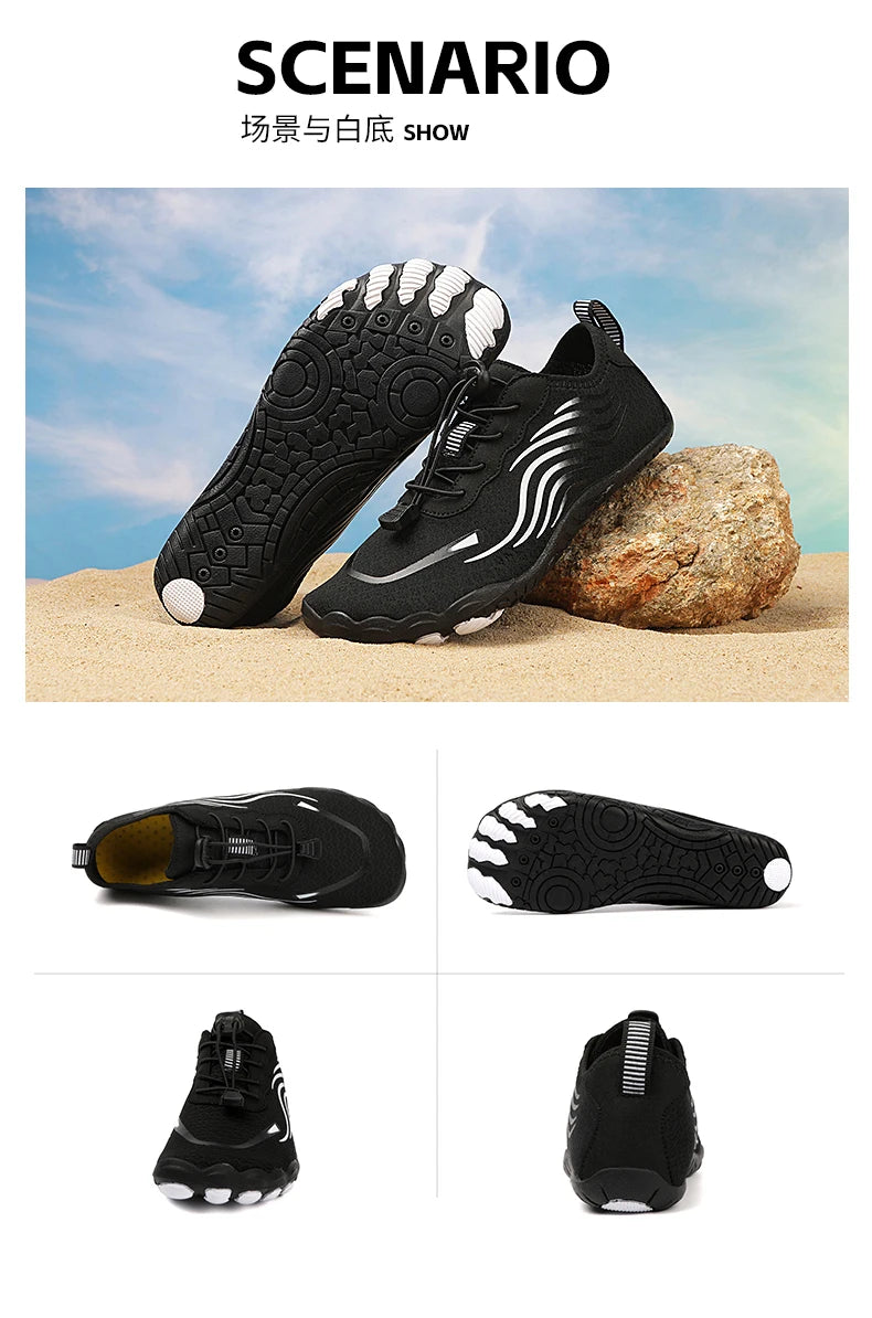 Aqua Shoes For Women Men Barefoot Water Shoes Anti-Slip Quick-Drying Outdoor Beach Upstream Wading Swimming Shoe Sneakers Unisex