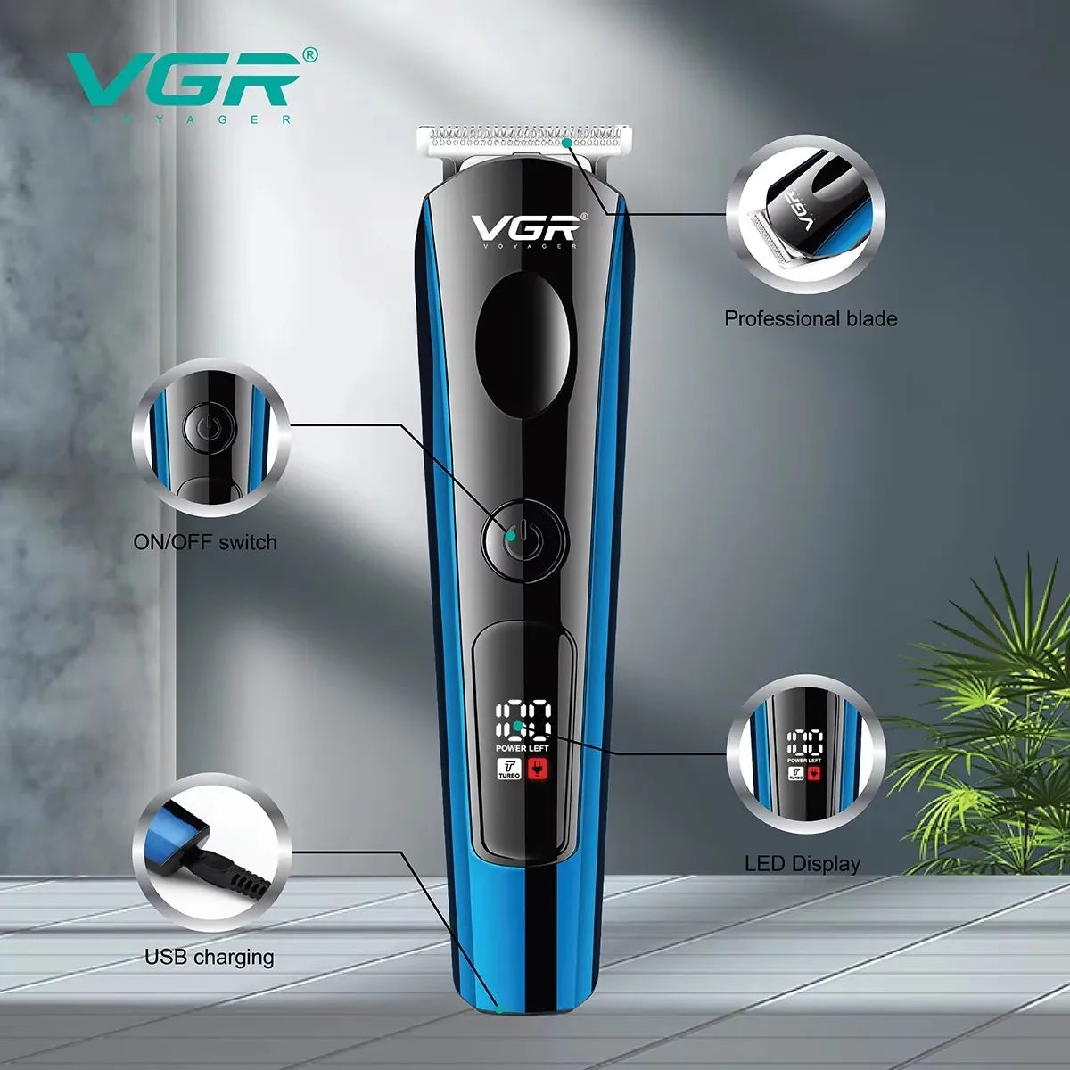 3in1 cordless professional hair clipper men's beauty beard trimmer electric stubble hair clipper hair clipper