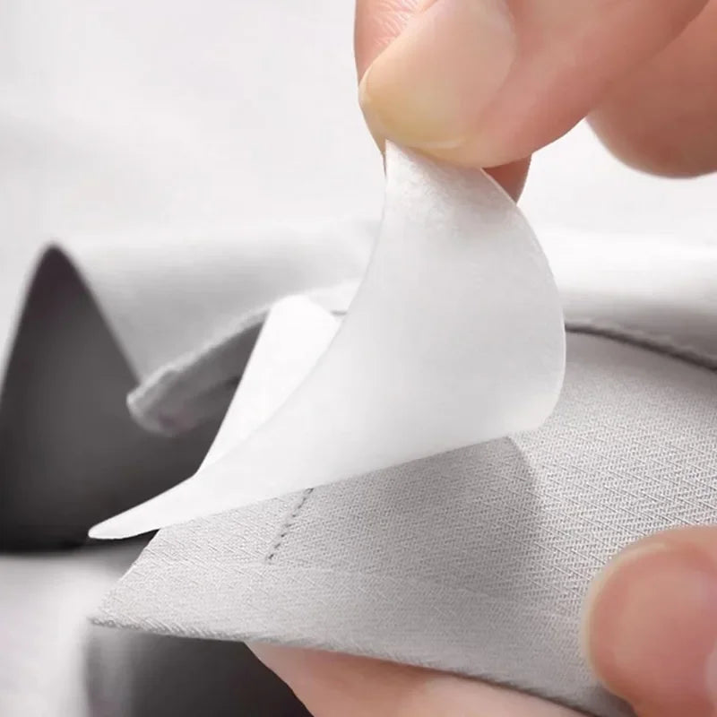 Shirt Collar Styling Stickers Shirt Support Collar Stays T-Shirt Fixed Collar Shaper Invisible Adhesive Patches Fastener