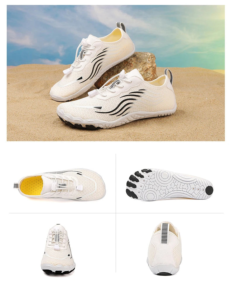Aqua Shoes For Women Men Barefoot Water Shoes Anti-Slip Quick-Drying Outdoor Beach Upstream Wading Swimming Shoe Sneakers Unisex