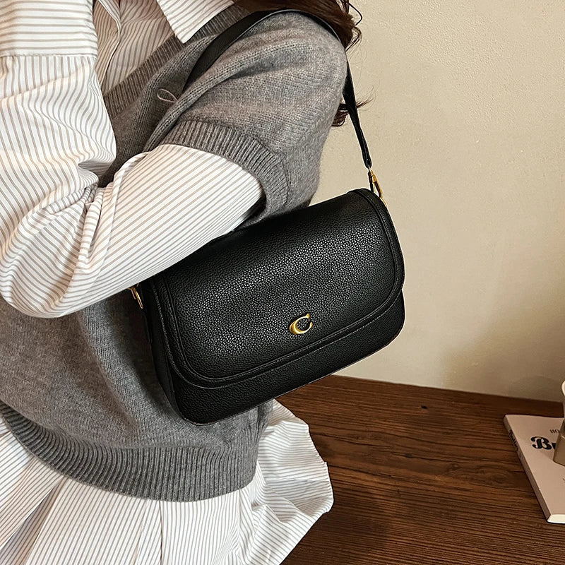 Elegant Women Luxury Leather Designer Fashion Shoulder Bag High End Tote Handbag For Fashionable Urban Daily Use