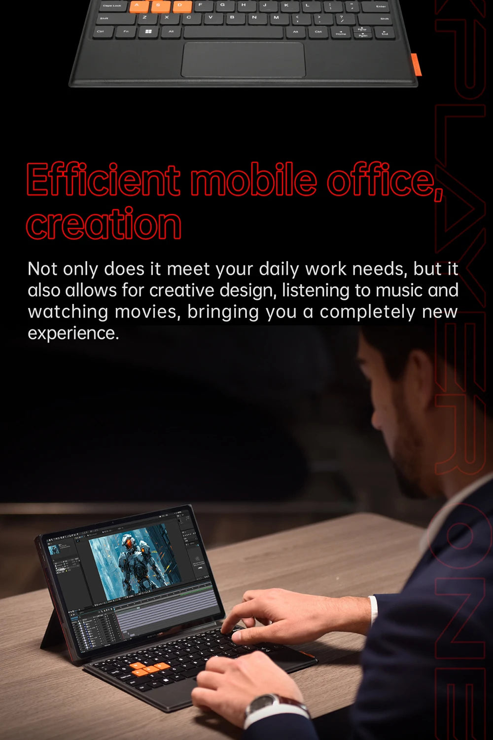 OneXPlayer X1 PRO AMD Ryzen AI 9 HX370 /8840U Laptop Tablet 3 IN 1 PC Game Console 10.95" Windows Handheld Controllers Computer