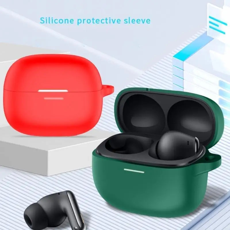 Silicone Protective Case for Redmi Buds 6 Pro Wireless Headphone Protector Case Cover Shell Housing Anti-dust Sleeve