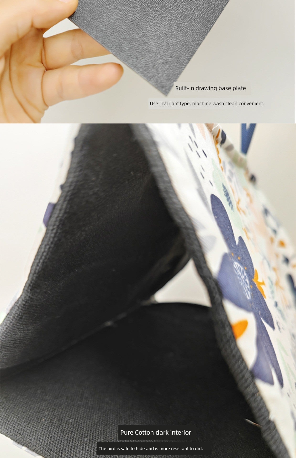 Flowers Summer Bird Nest 100% Cotton Canvas House Parrot