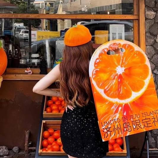 Apparel Accessories Funny Orange Berets Creative Casual Tomato Cap Vintage Cute Painter Hat Unisex