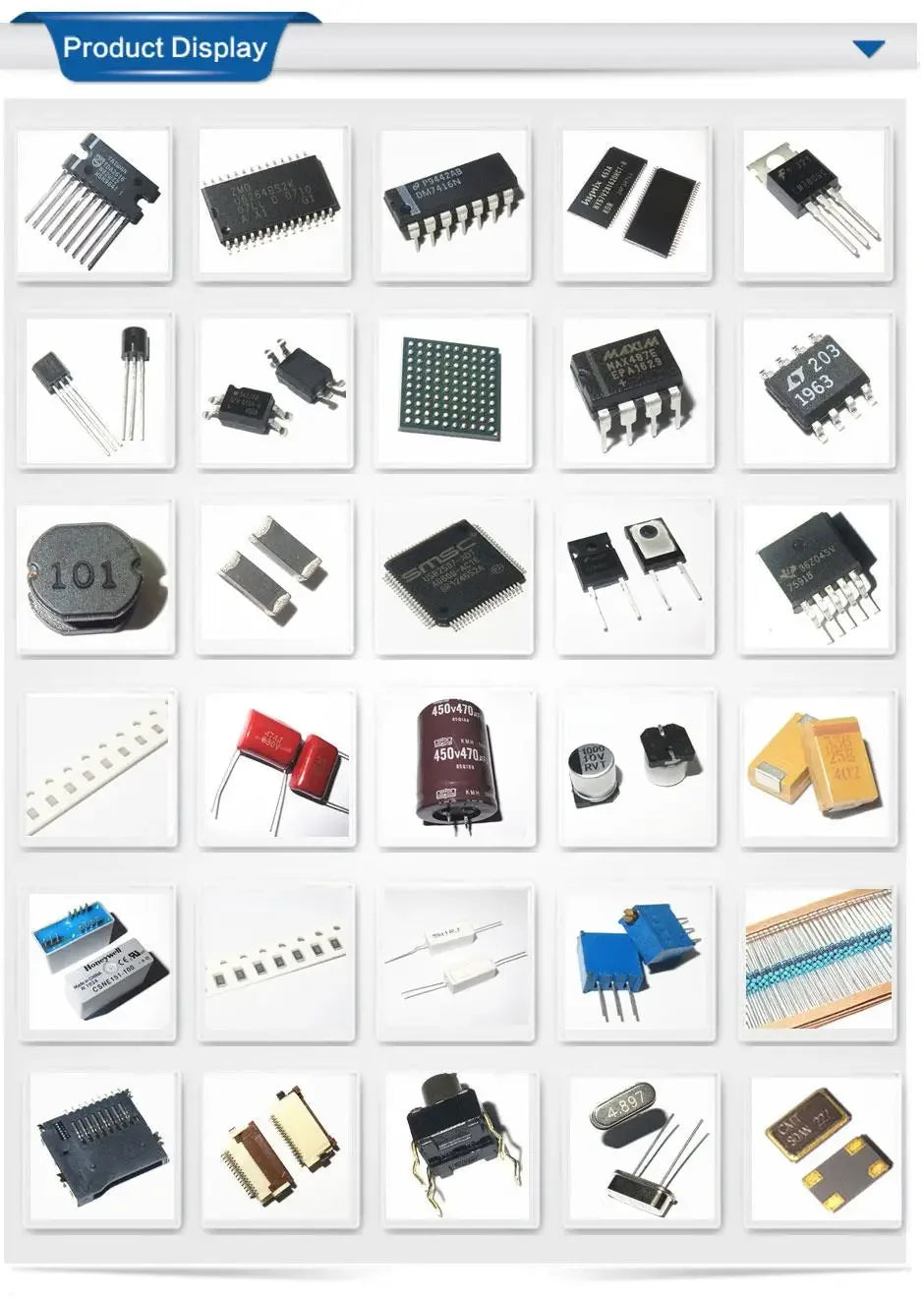 (1/100/1000PCS) XBR electronic components chips resistors and capacitors passive components PCB matching