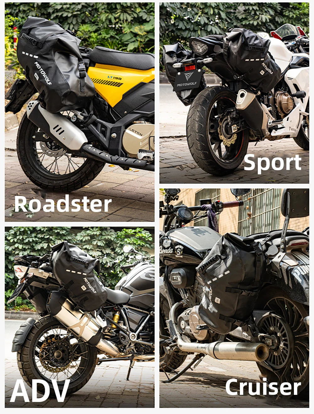 Waterproof Motorcycle Bag 18L 28L 48L Motorcycle Saddle Side Bag Large Capacity Universal Fit Motorcycle Pannier Bag