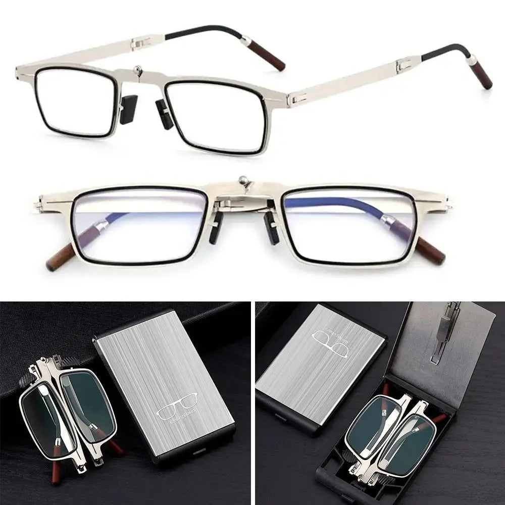 Blue Ray Blocking Anti-Blue Light Reading Glasses Mobile Phone Holder Portable Optical Spectacle Eyeglass Ultralight Metal