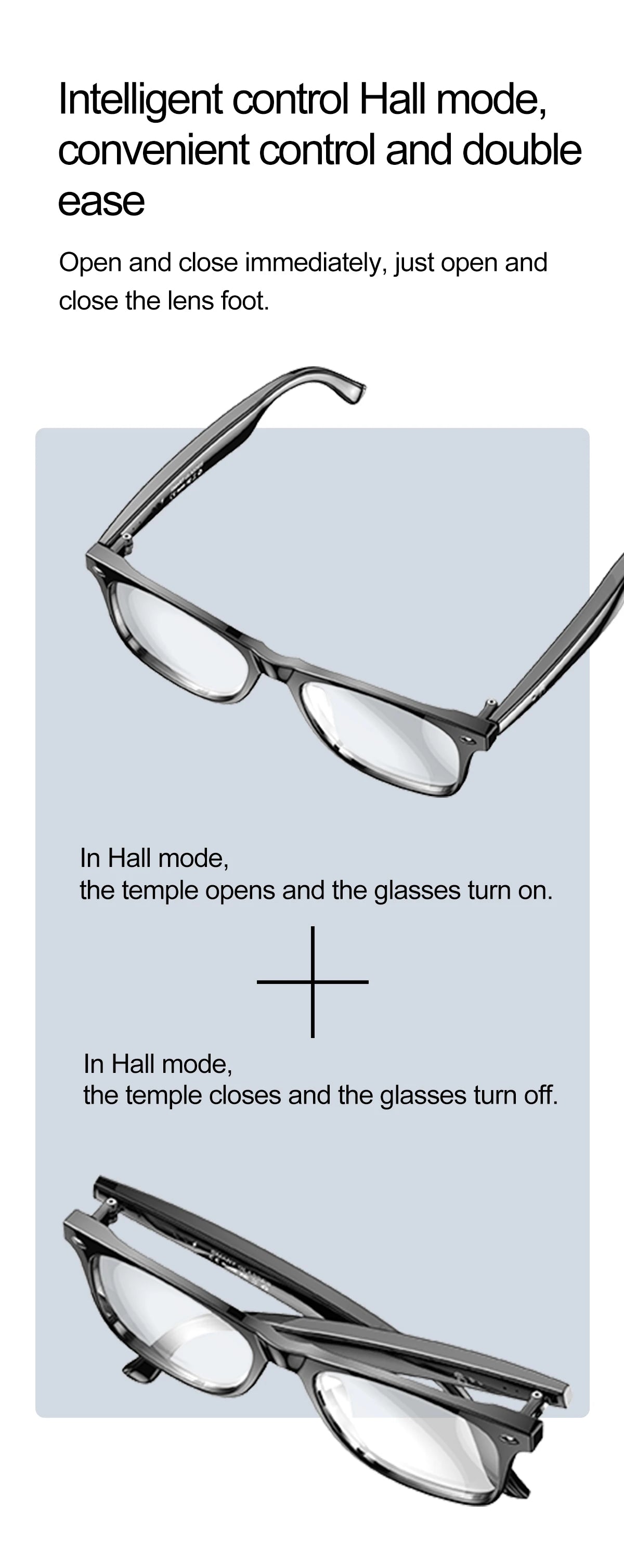 Upgrade Smart Glasses 134 Online Languages AI Automatic Translation Conversation with Speaker UV Protected Bluetooth Sunglasses