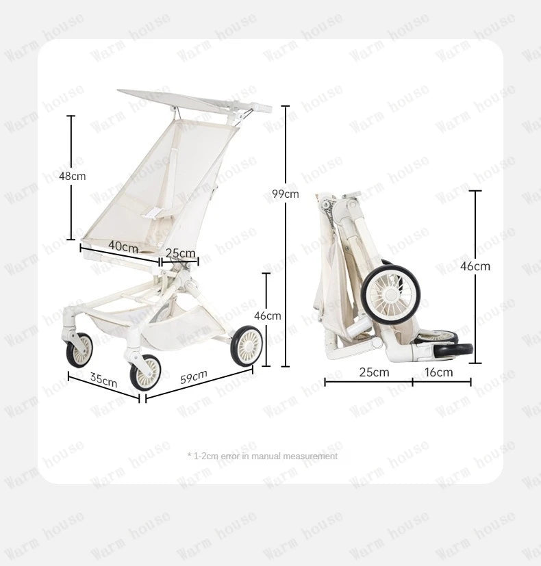2025 new high-view baby stroller Ultra-light foldable travel stroller Portable outdoor baby Carriage Comfortable stroller