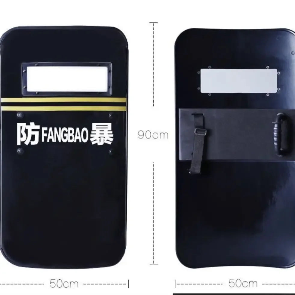 Black Riot Shield Protective Shield Security Militia Security Equipment Campus Kindergarten Defense Security Supplies