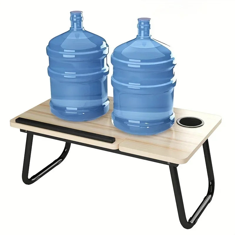 Computer Lazy Desk with Ergonomic Design, Integrated Foldable Table with Adjustable Height, Compact and Practical  Desk