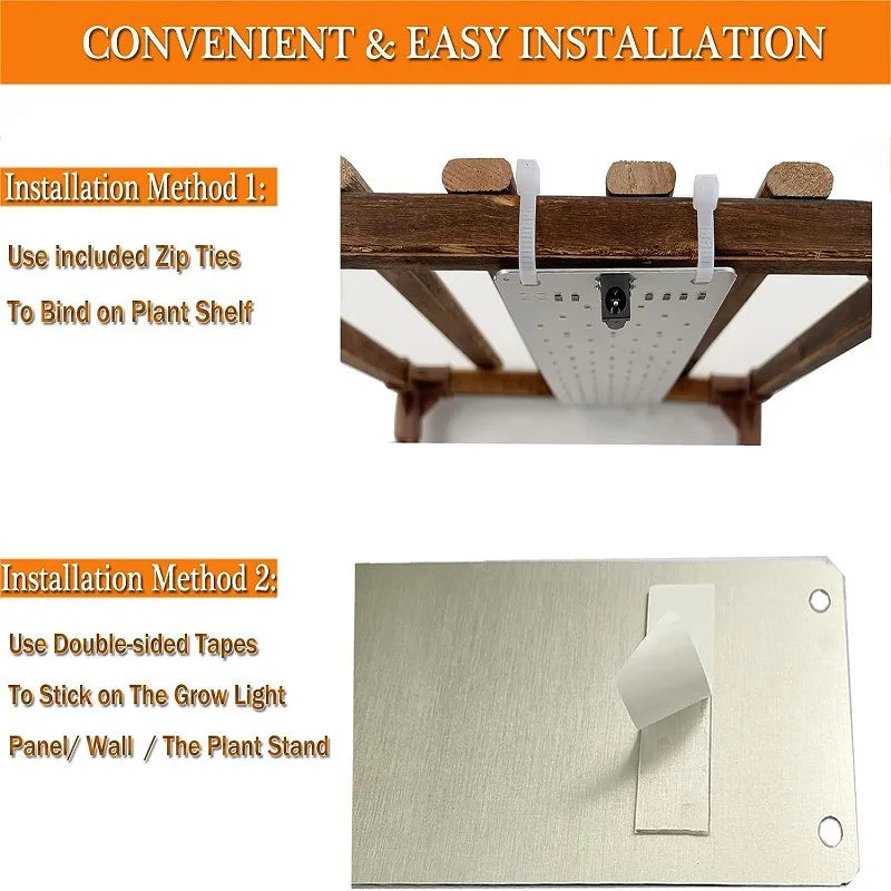 LED Plant Grow Light Quantum Board Full Spectrum USB Panel Lamp for Indoor Greenhouse Nursery Hydroponic Succulent Seedling Use