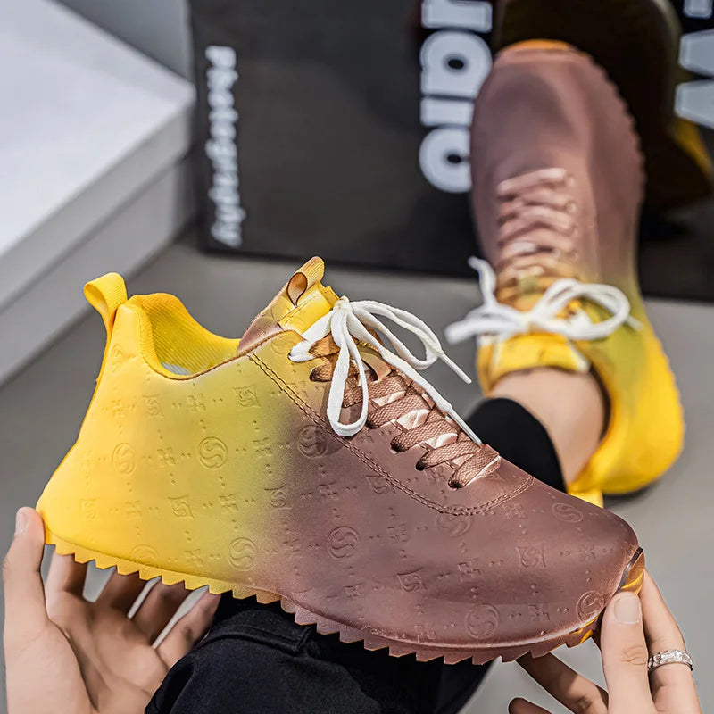 Men's Casual Sports Shoes Are Lightweight Comfortable Printed Trendy Versatile and Easy To Match with Street Style