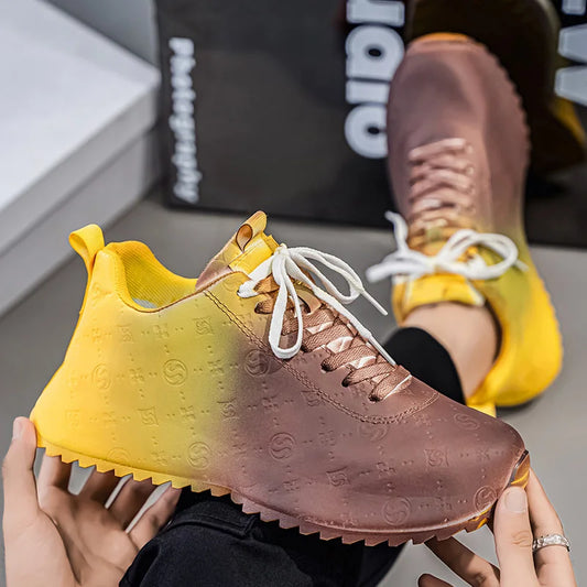 Men's Casual Sports Shoes Are Lightweight Comfortable Printed Trendy Versatile and Easy To Match with Street Style