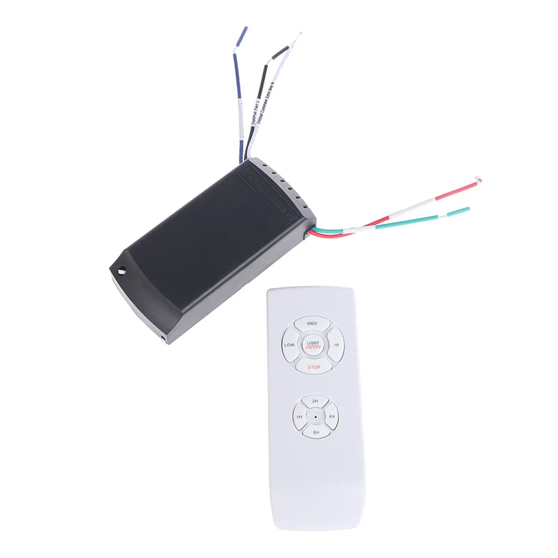 110-240V Universal Ceiling Fan Lamp Speed Remote Control Kit Timing Wireless