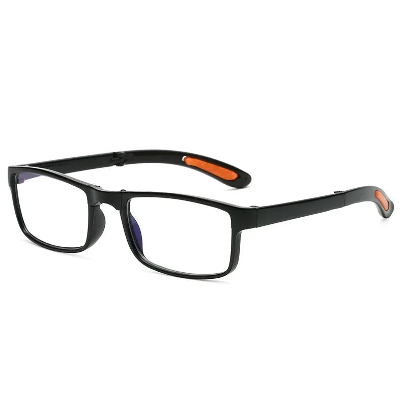 Portable Glasses Men Women Folding Reading Glasses with Case Anti Blue Light Eyeglasses Presbyopia Retro Unisex Pocket Glasses