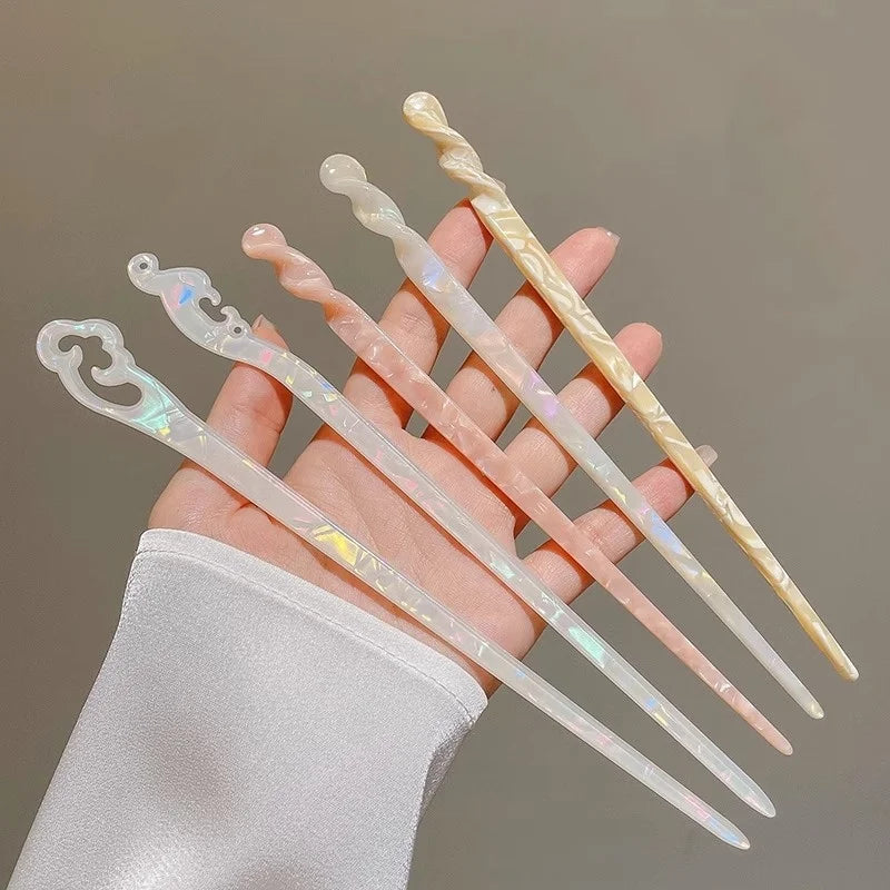 1pc Lily of the Valley Hairpin For Women At the Back of the Head Coiled Hair Hairpin Ancient Style Jade Hairpin Cheongsam Hanfu