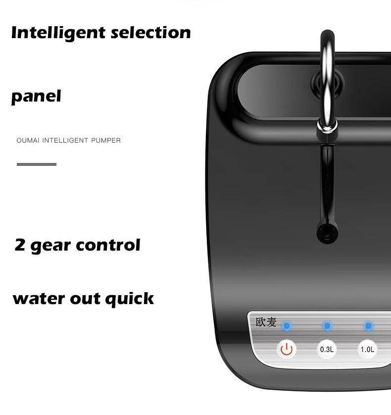 Automatic Water Dispenser Electric Water Gallon Bottle Barreled Pump USB Rechargeable Portable Drink Dispenser with Tray