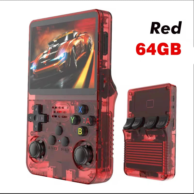Retro R36S handheld game console 3.5-inch IPS screen Linux system 128GB portable pocket player for gaming