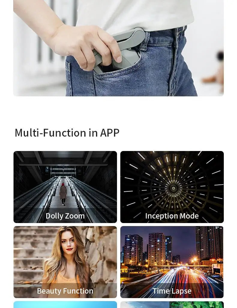 Mobile phone gimball handheld gimbal stabilizer 3Axis gimbal handy for iPhone Android Foldable telephone gimble for Video