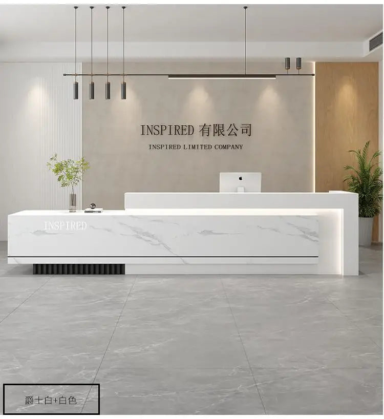 Luxury Reception Desks Modern Display Decorations Reception Desk Accessories Escritorio De Recepcion Commercial Furniture