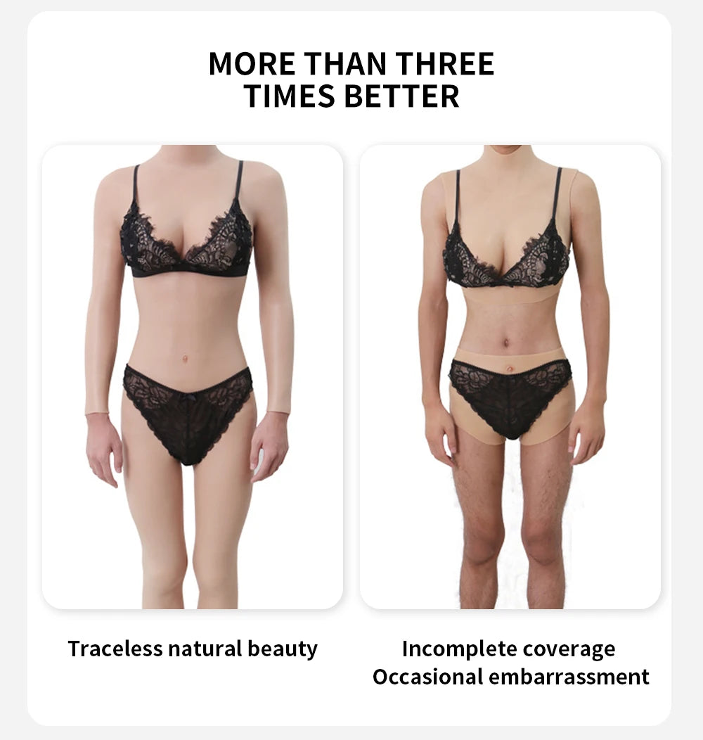 EYUNG Bodysuit Crossdressing Pussy Body Suit Cosplay Silicone Breasts Shemale Full Silicone Bodysuits Sissy Underwear Panties