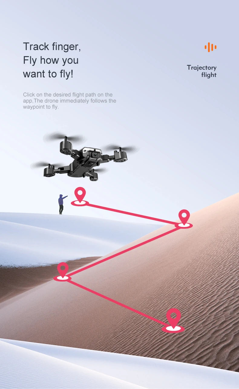 NEW G6 Mini Drone RC Camera Dron Remote Control Quadcopter Follow Me Helicopter Circle Fly Drones For Kids Toys Birthday Gift