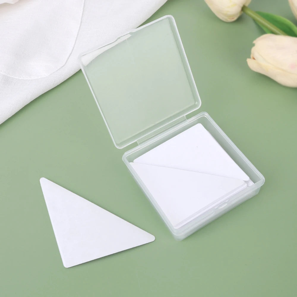 30pcs/box Collar Sticker Shirts T-Shirt Stand Collar Shaper Anti-roll Fixed Pads Adhesive Pad Invisible Sticky Stickers Fastener